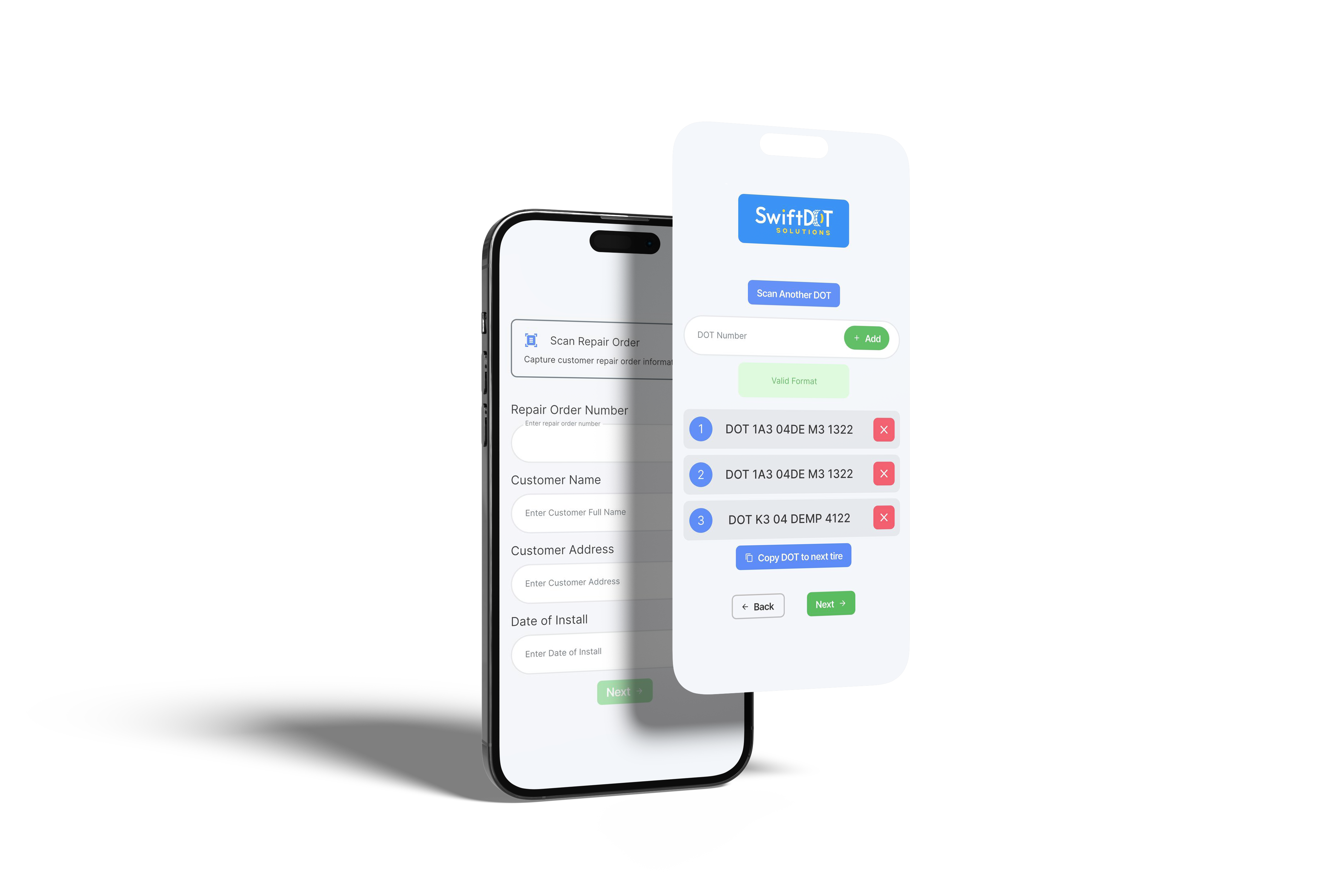 SwiftDOT App Interface